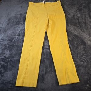 Anne Klein, Seam Detail On Front Of Leg,  Size 10 Mustard Yellow, Professional